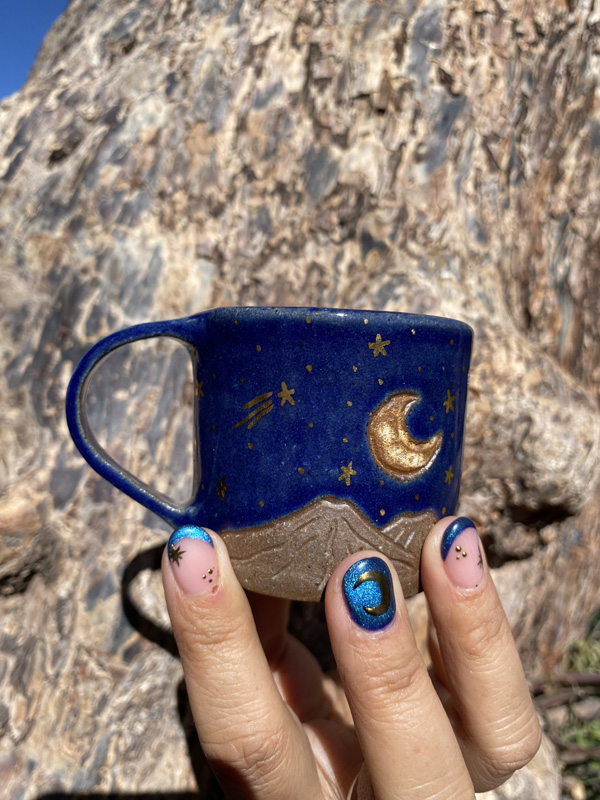 Taza Media Noche Estrellada