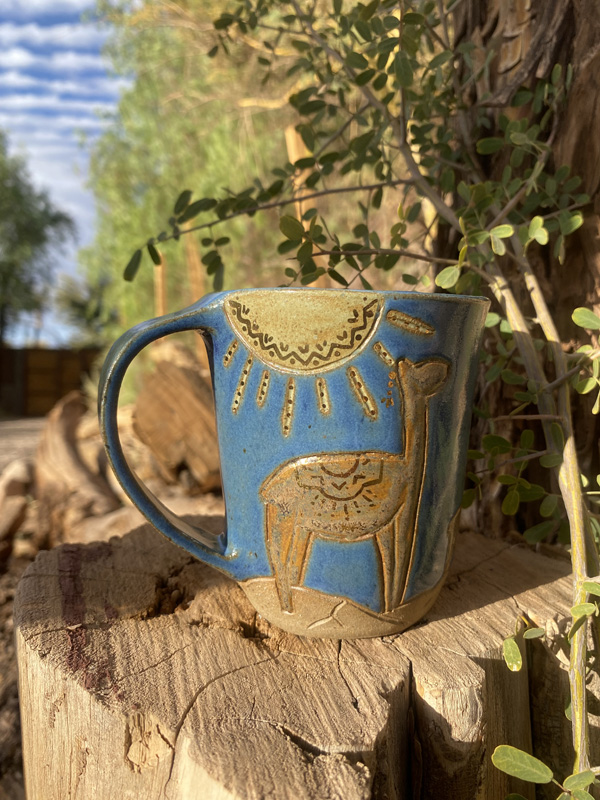 Taza Llamas al Sol